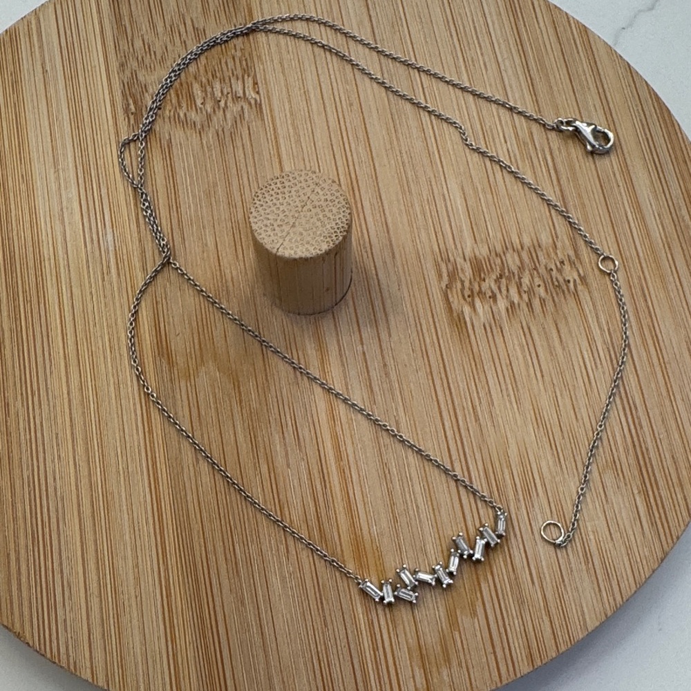 Bony Levy Baguette Diamond Necklace